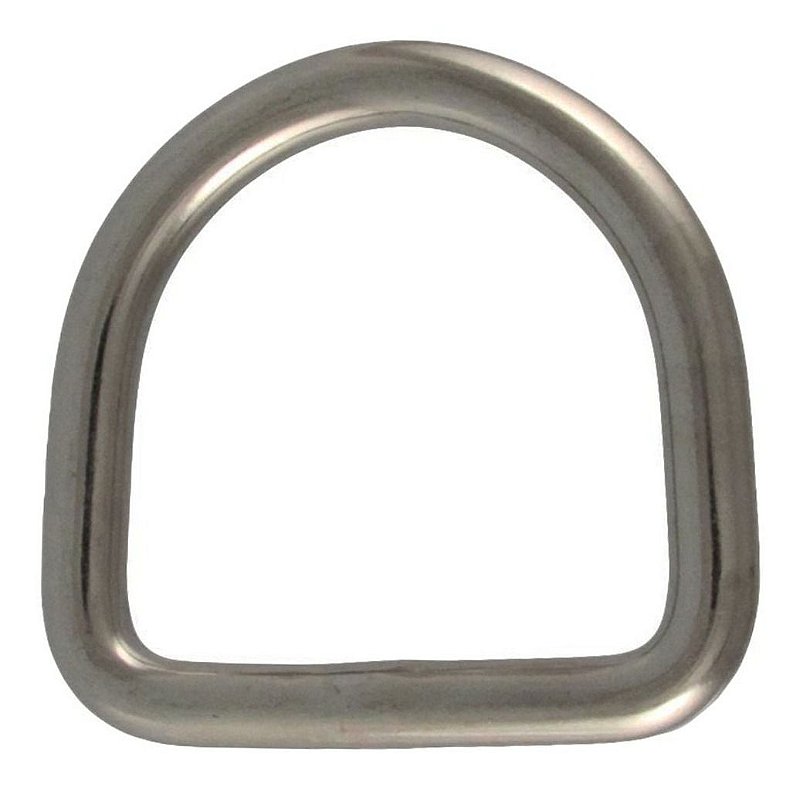 Anel Em Aço Inox Em Forma De D 4 X 30Mm Para Toldos Bolsas