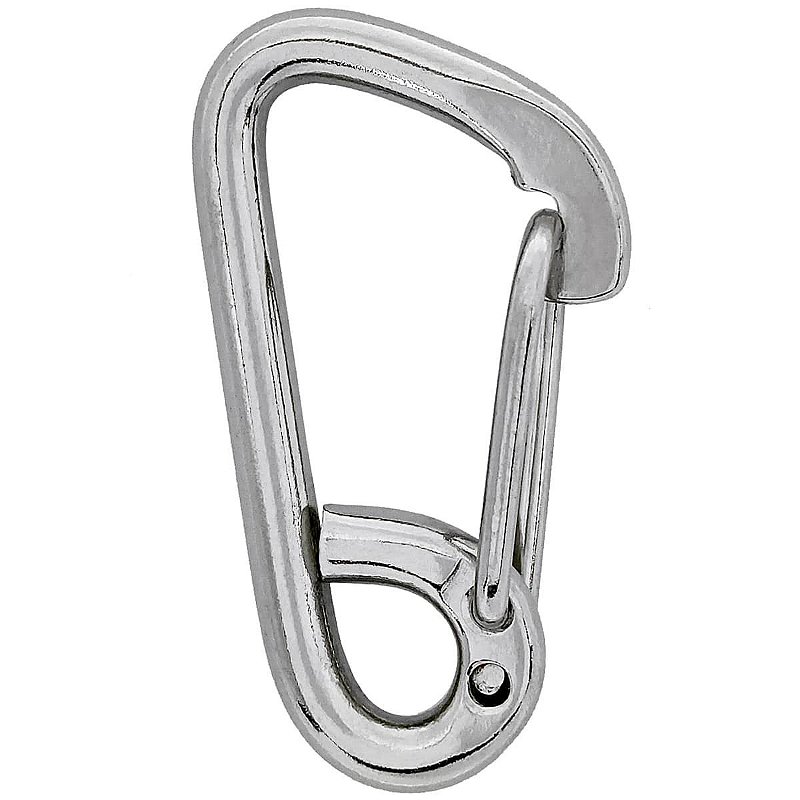 Mosquetão Em Aço Inox Engate Rápido De Pressão 10 X 100Mm
