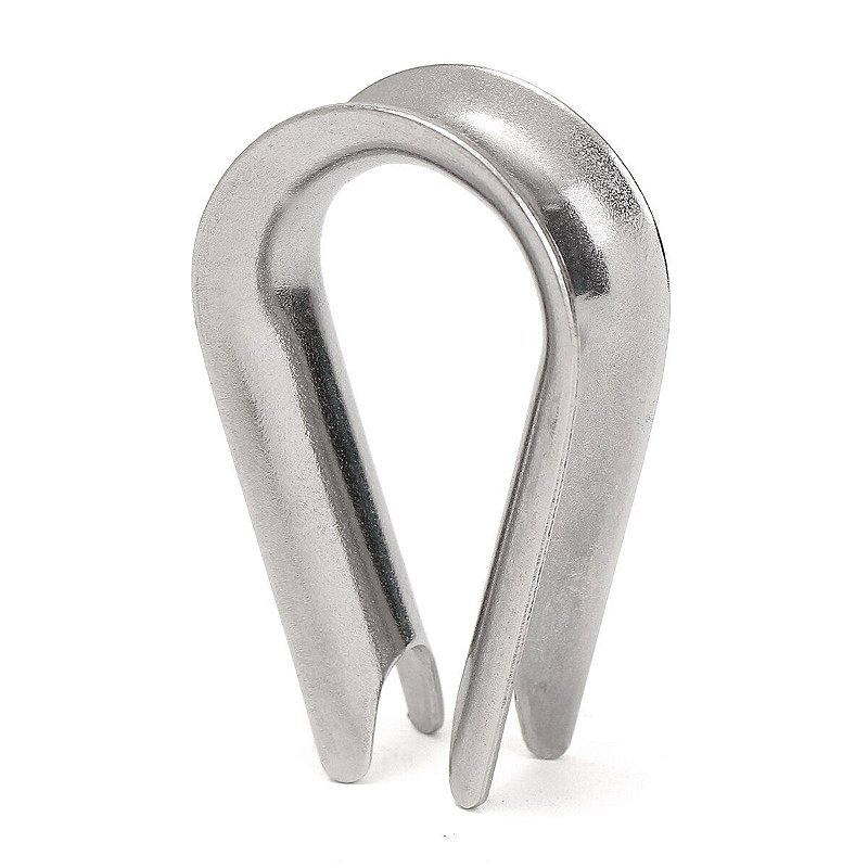 Sapatilho Em Aço Inox Anilha 30 X 20Mm Para Cabo De Aço 2Mm