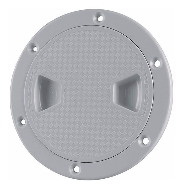 Tampa De Inspeção Náutica Em Abs 6 Pol Antiderrapante Lancha