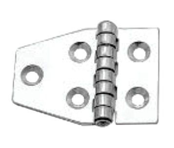 Dobradiça 5 Furos Em Aço Inox Para Tampas Lancha Motorhome