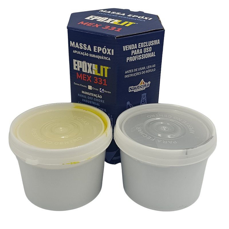 Epóxi Massa Impermeabilizante 1kg Náutica Reparo Subaquática