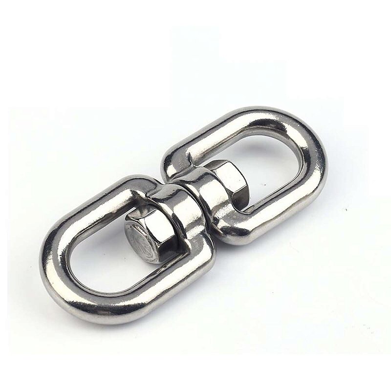 Manilha Em Aço Inox 8 Mm Para Cabo De Aço Com Destorcedor