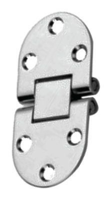 Dobradiça Em Aço Inox 30X80mm Para Porta Janela Tampas