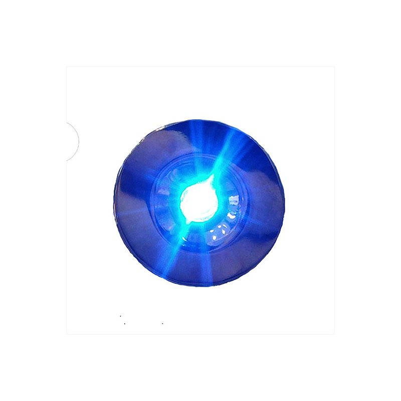 Luz Led Azul De Cortesia Inox Cromada Para Lancha Motorhome