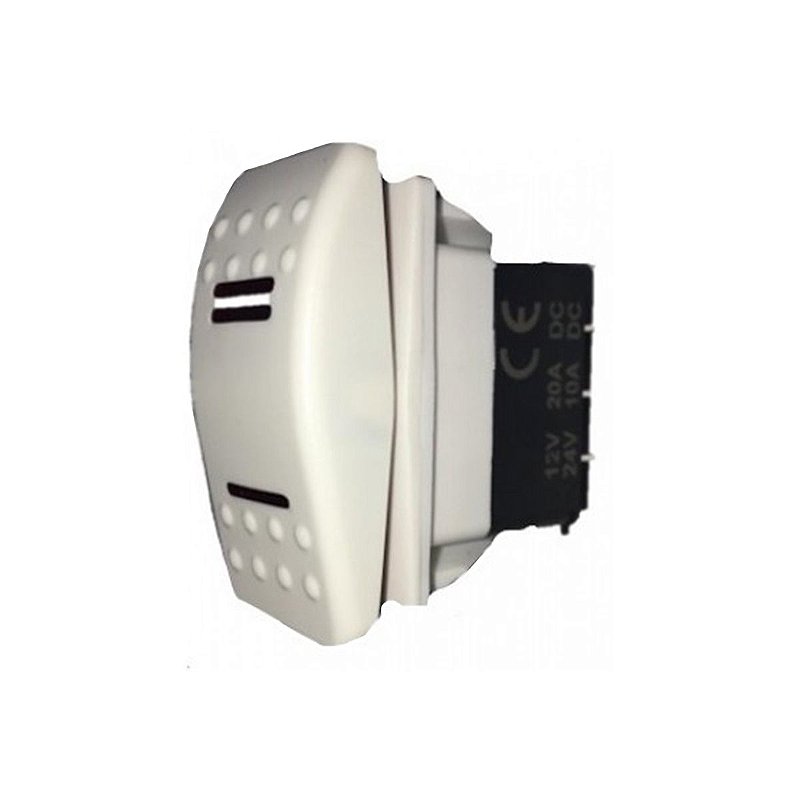 Botão Interruptor On Off 12V - 24V Marinizado Branco 3 Pinos