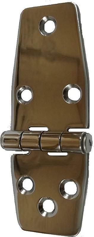 Dobradiça Para Porta Em Aço Inox Assimétrica 6 Furos