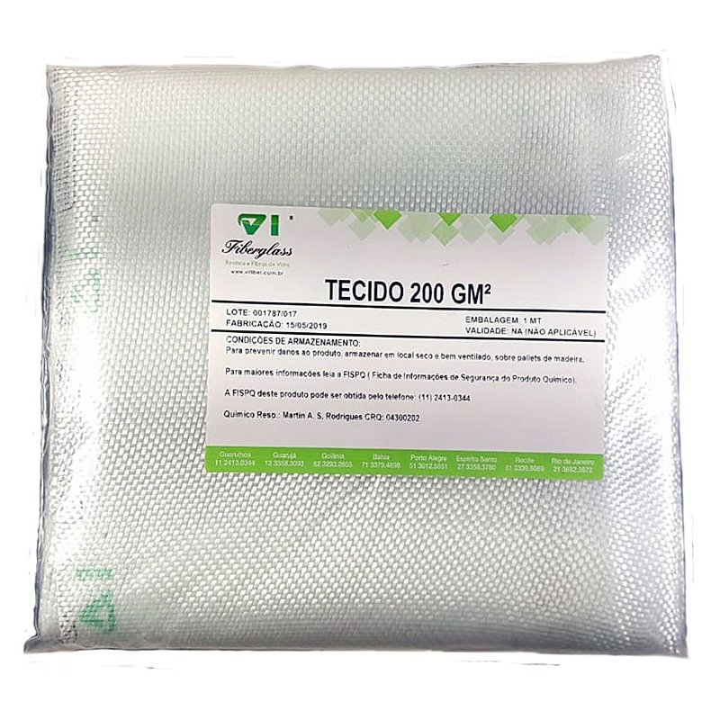 Tecido De Fibra De Vidro Para Reparo Em Geral 200 Gm/2 1Mt