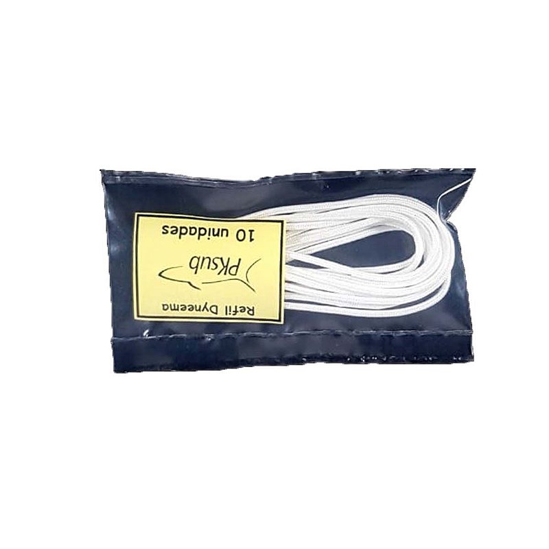 Kit 10 Refil Em Dyneema Para Pino E Elásticos De Arbalete Pk