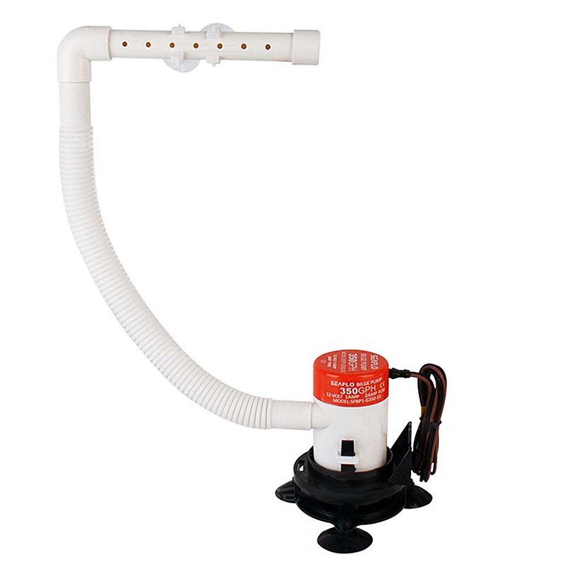 Bomba Aerador De Viveiro Viva Bem Seaflo 350 Gph Horizontal