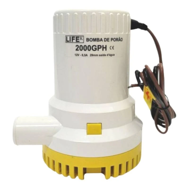 Bomba De Porão Life 2000gph 12v Náutica Lancha Jet Barco