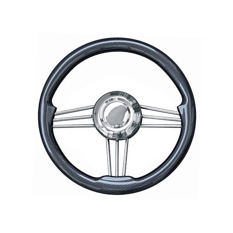 Volante T14cf Náutico Carbon Luxo Com 9 Raios Refoçado 35 Cm