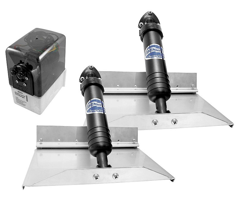 Flap Estabilizador Hidráulico Bennett 12X9 Pol Em Aço Inox