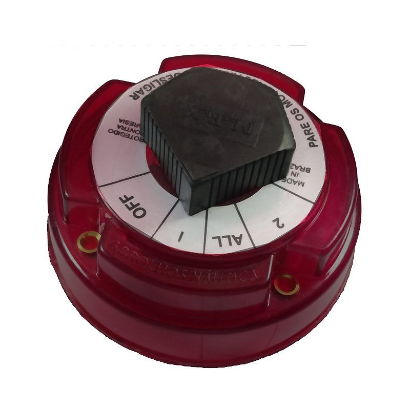 Chave Geral Seletora Para 2 Baterias Náutica Universal 6/32V