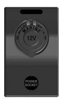 Painel Adaptador De Tomada Isqueiro Veicular Fêmea Náutico