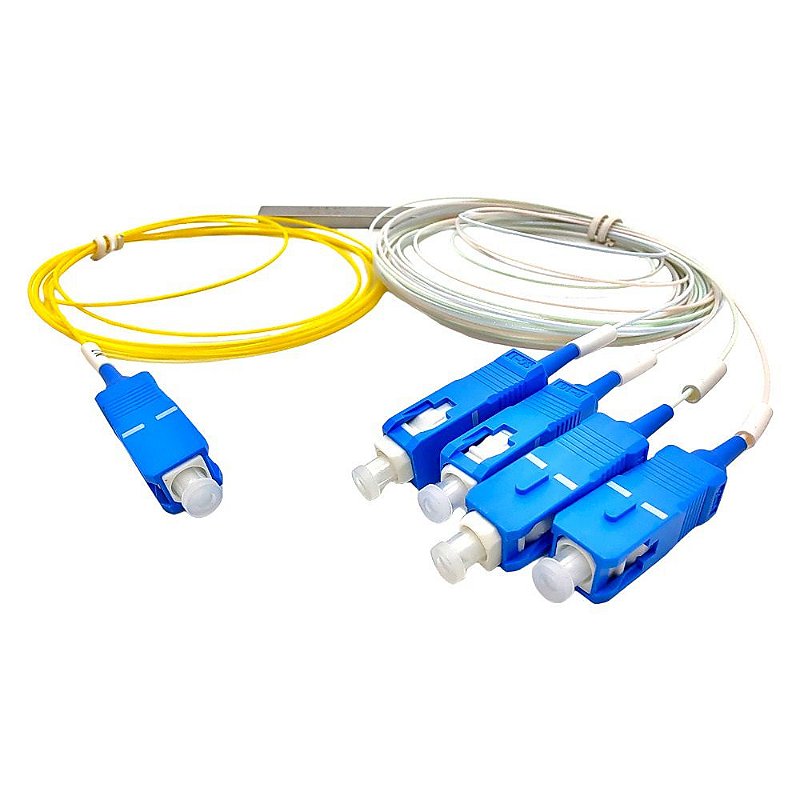 Splitter 1x4 0.9MM 1.5M SC-UPC PLC - Biostech Conecta