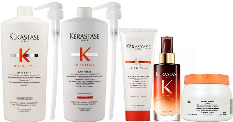 Kérastase Nutritive Sh Satin 1L/Cd1L/Masc Gross 500/Leav/Sér