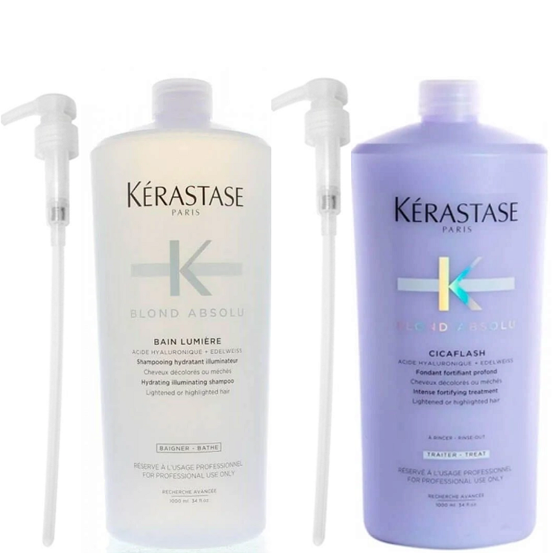 Kérastase Bain Lumière & Cicaflash 1000m Kérastase Blond Absolu Lumiere Sh 1L + Cicaflash 1L - Acessórios
