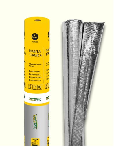 Manta térmica Aluminizada l 2 Faces (25 M2)-ISOCOM - ISOCOM