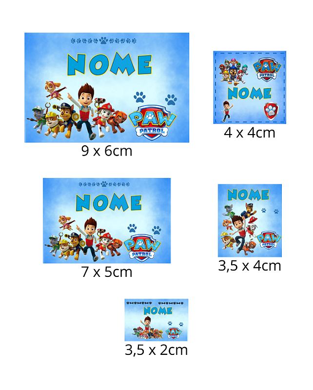 Kit Etiquetas Escolares Personalizadas