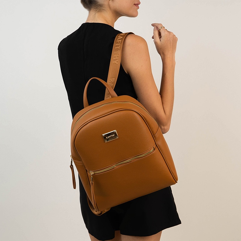 Bolsa Mochila Rafitthy Caramelo 2816132A_4 - VESTFEMME
