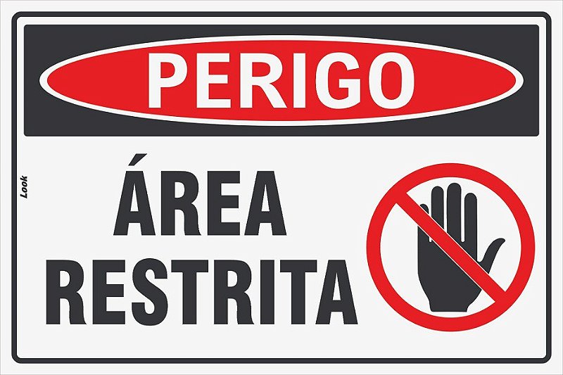 Placas de Sinalização de Perigo - Vários modelos - Tagout