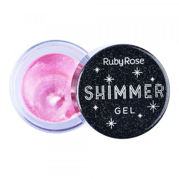 Ruby Rose Glitter Em Gel Shimmer Rosa Claro Atacadao Da Beleza