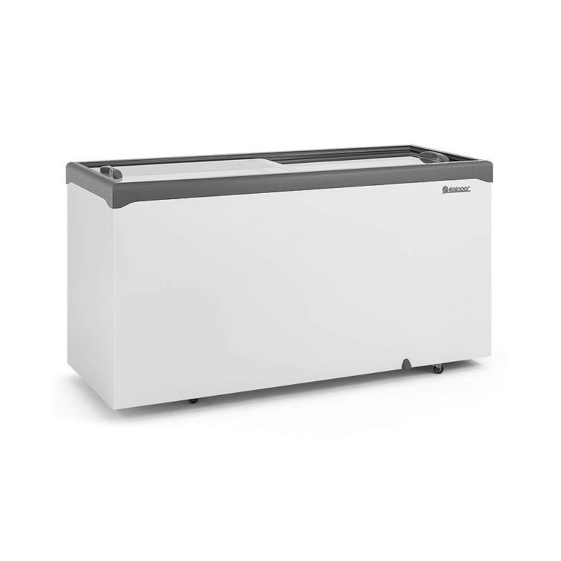 Freezer Conservador / Refrigerador Horizontal Vidro Reto