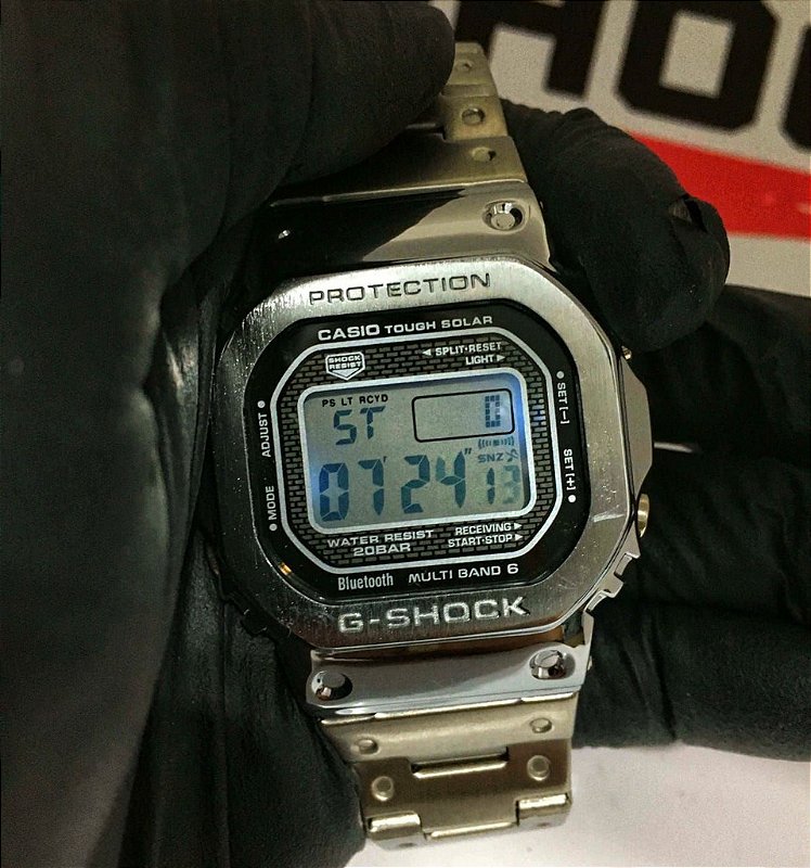 G-Shock GMW-B5000 Prata a prova d'agua - Relógios Brasil