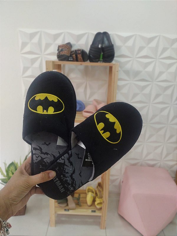 Chinelo de Quarto Zona Criativa DC Batman - Santa Karmem Calçados -  Sapatos, Botas, Sandálias e muito mais!