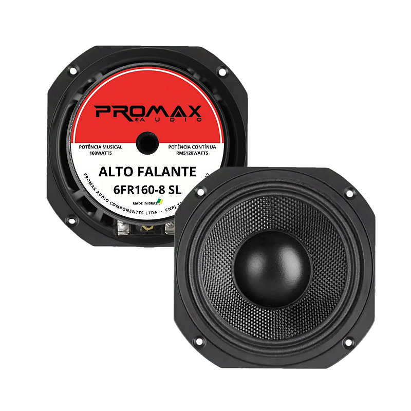 ALTO FALANTE PROMAX 6' 120RMS-FULL RANGER 6FR160-8 STEEL LINE