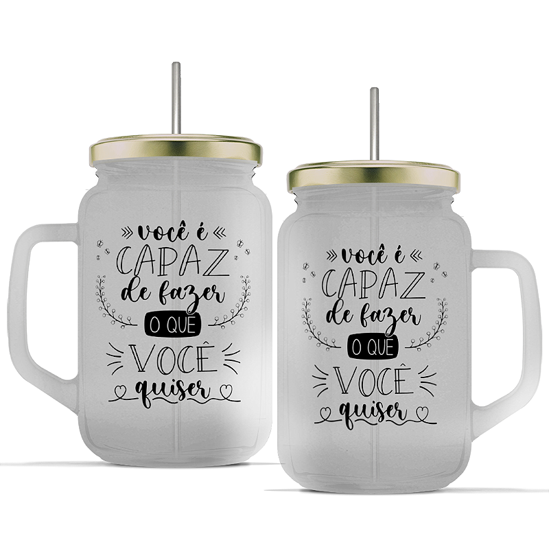 Caneca Coração Com Listra Cera - Ideal Lar