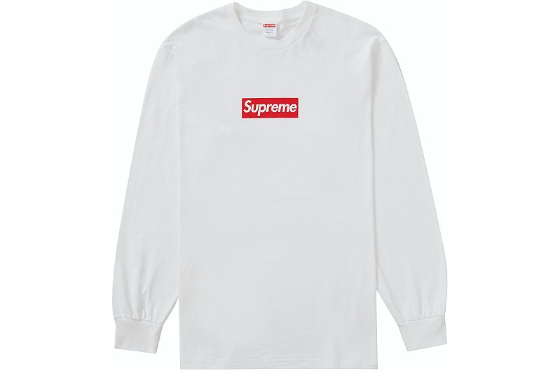 Supreme Camiseta Manga Longa Box Logo Branca - Loro - Itens