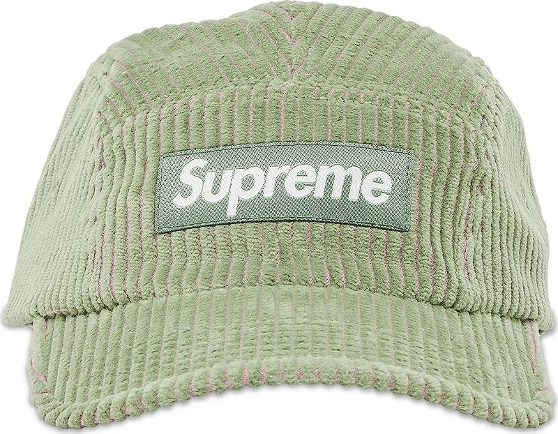Supreme 2-Tone Corduroy Camp Cap Green - Loro - Itens Exclusivos e