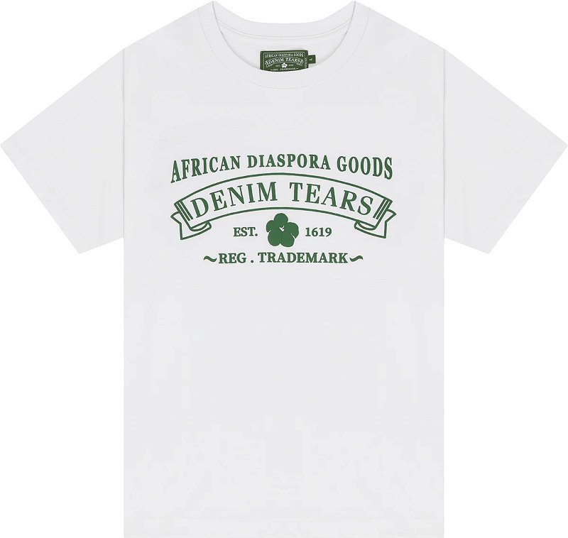 DENIM TEARS ADG T-Shirt White - Loro - Itens Exclusivos e Limitados