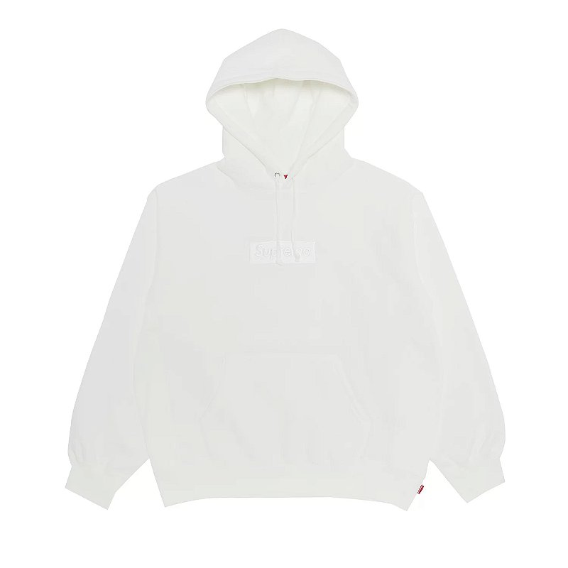 Supreme Box Logo Hooded Sweatshirt (FW23) White - Loro - Itens