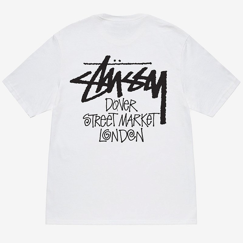 STUSSY X DSM LONDON TEE WHITE - Loro - Itens Exclusivos e Limitados