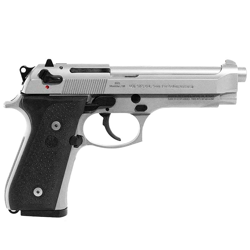 Pistola Beretta 9x19mm Modelo M92FS INOX - Russo Armas