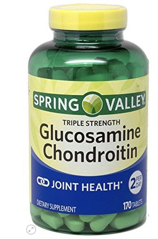 Glucosamine e Chondroitin Vitamina Spring Valley 170 uni FM LOJA