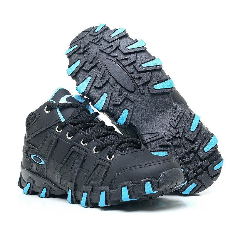 Botinha Oakley Original Tenis Oakley Bravo Preto E Azul Tênis