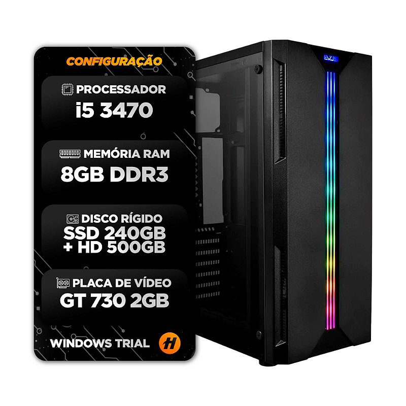 Pc Gamer Chrono Completo I5 3470 16gb Hd 1tb Gt730 4gb