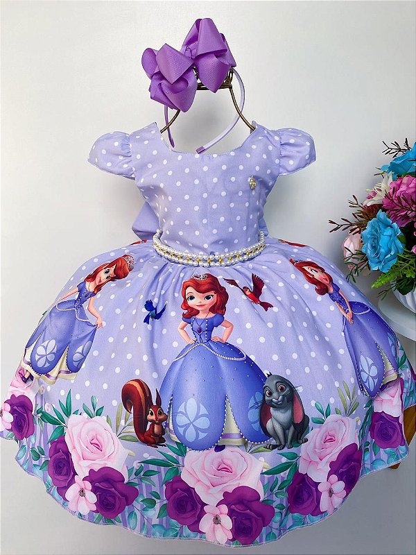 Vestido Princesa Sofia Infantil