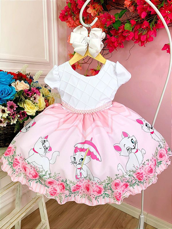 Vestido Infantil Marie Festa Princesa Baby Luxo Feminino