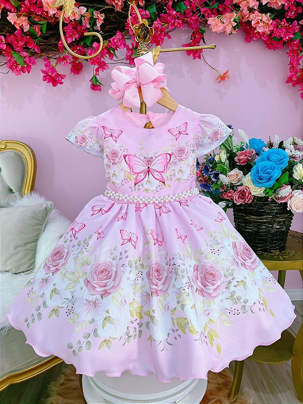 Vestido Infantil Festa Temático Princesinha Sofia Luxo - R$ 78,99