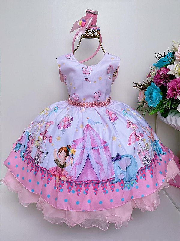 vestido temático infantil], vestido de bebe princesinha