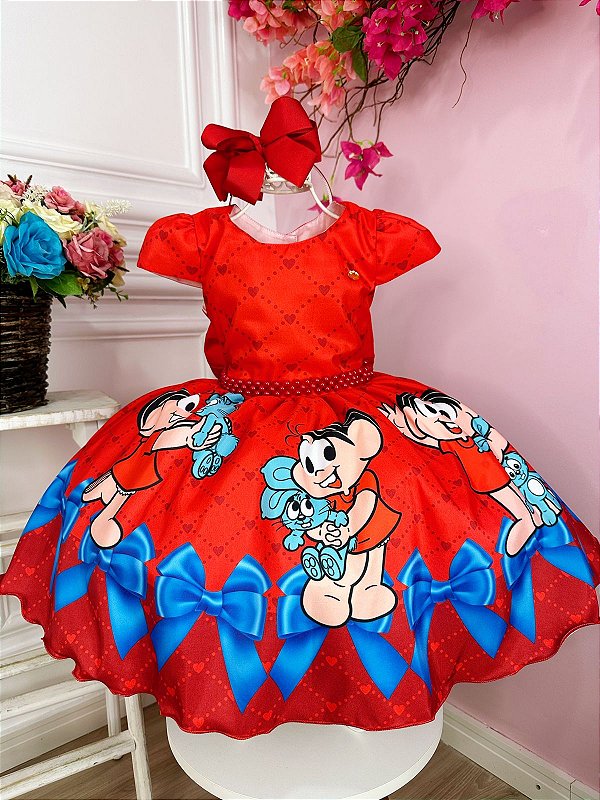 Vestido Infantil Todas as Princesa Rosa Luxo - Fabuloso Ateliê