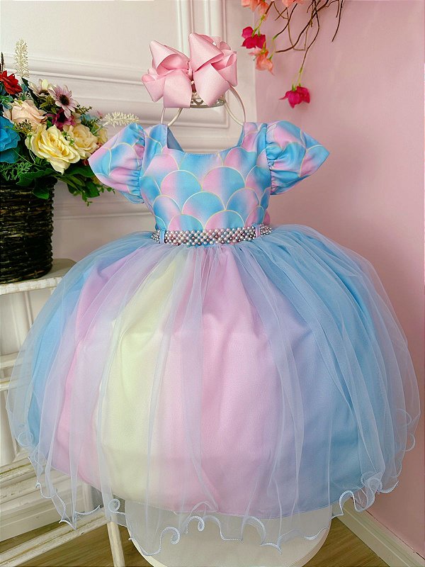 Vestido Sereia Infantil