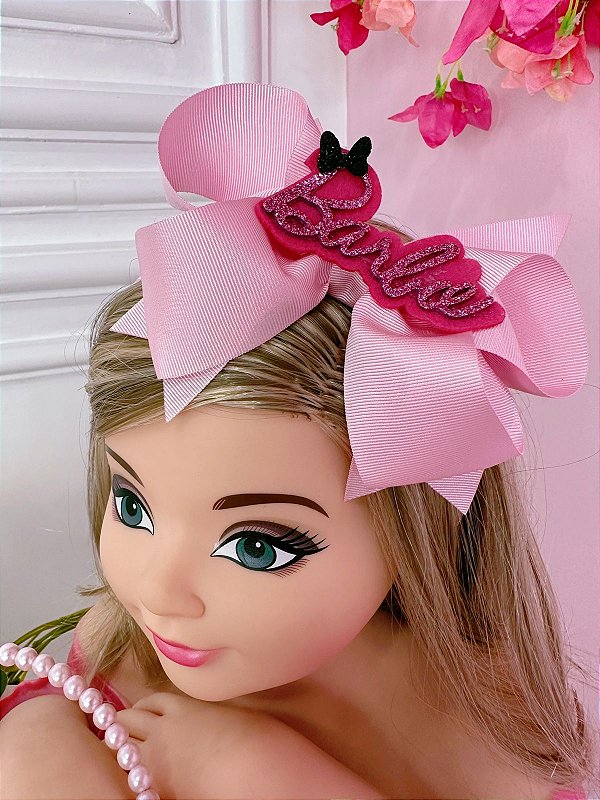 Vestido Infantil Barbie Festa Pink Luxo - Fabuloso Ateliê