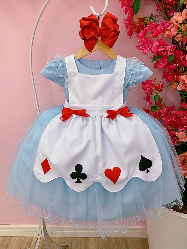 Roupa de alice no país sales das maravilhas