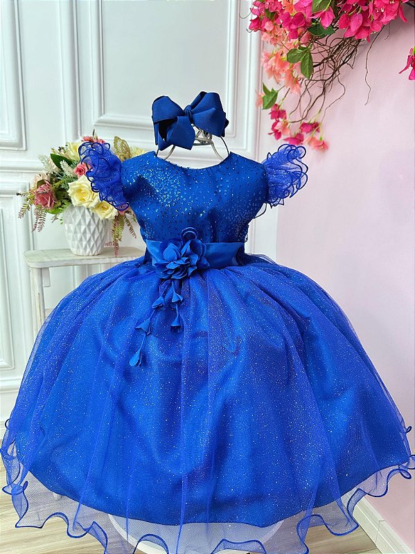 Vestido Cinderela Luxo Azul – Pop Candy